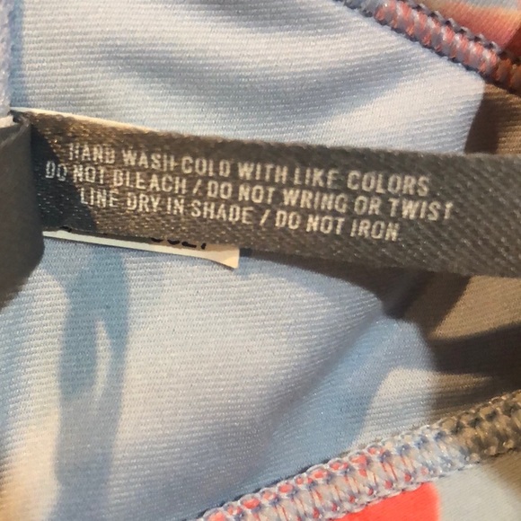 Aerie Floral Halter Bikini Top 34D - Picture 6 of 6